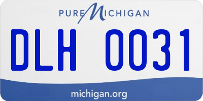 MI license plate DLH0031