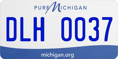 MI license plate DLH0037