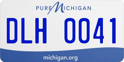 MI license plate DLH0041