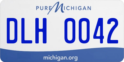 MI license plate DLH0042