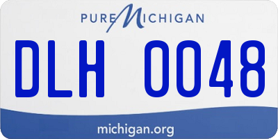 MI license plate DLH0048