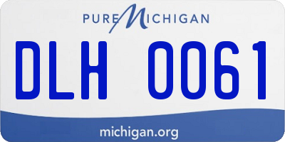 MI license plate DLH0061