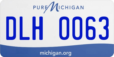 MI license plate DLH0063