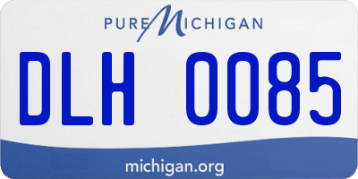 MI license plate DLH0085