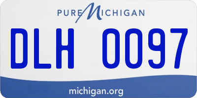 MI license plate DLH0097