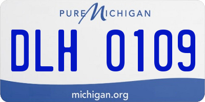 MI license plate DLH0109