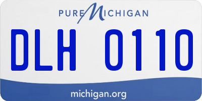 MI license plate DLH0110