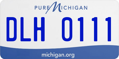 MI license plate DLH0111