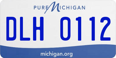 MI license plate DLH0112