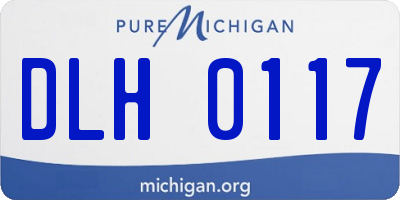 MI license plate DLH0117