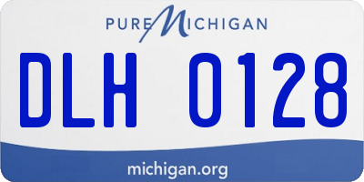 MI license plate DLH0128