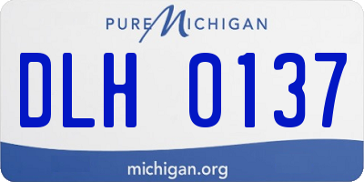 MI license plate DLH0137
