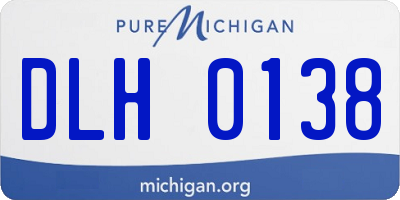 MI license plate DLH0138