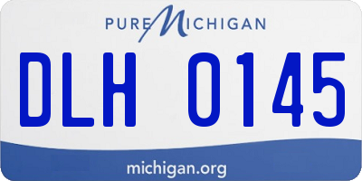 MI license plate DLH0145