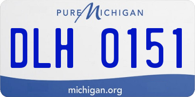 MI license plate DLH0151