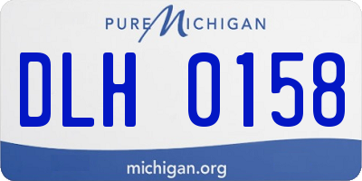 MI license plate DLH0158