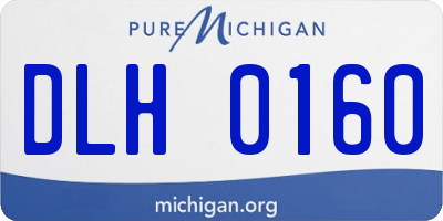 MI license plate DLH0160