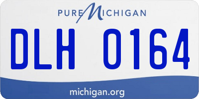 MI license plate DLH0164
