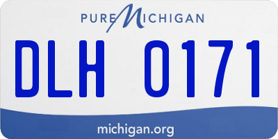 MI license plate DLH0171