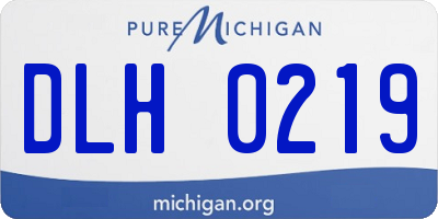 MI license plate DLH0219