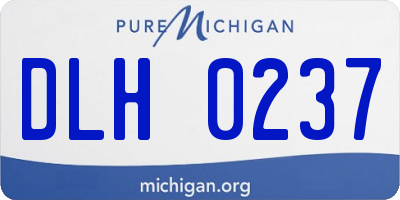 MI license plate DLH0237