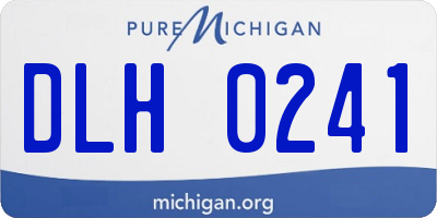 MI license plate DLH0241