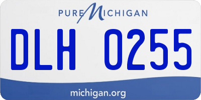 MI license plate DLH0255