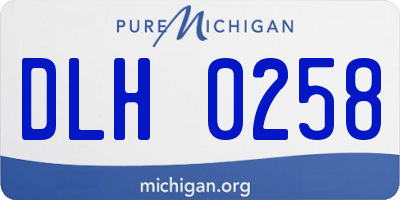 MI license plate DLH0258