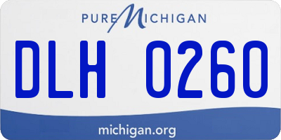 MI license plate DLH0260