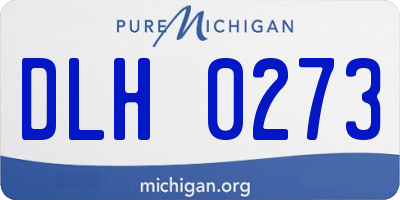 MI license plate DLH0273