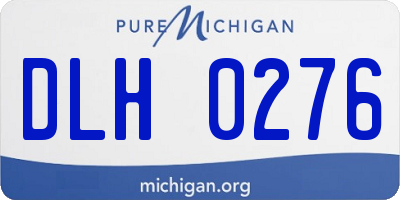 MI license plate DLH0276