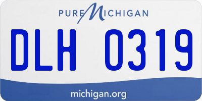 MI license plate DLH0319