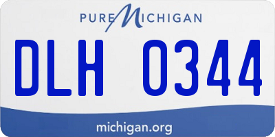 MI license plate DLH0344