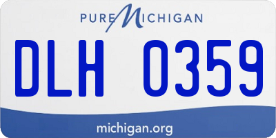 MI license plate DLH0359