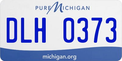 MI license plate DLH0373