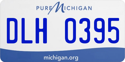 MI license plate DLH0395