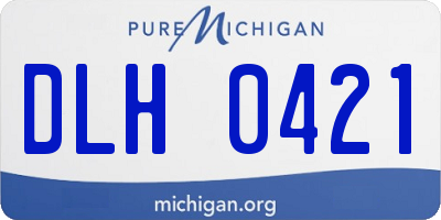 MI license plate DLH0421