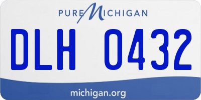 MI license plate DLH0432