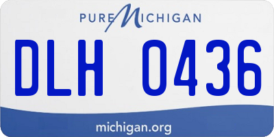 MI license plate DLH0436