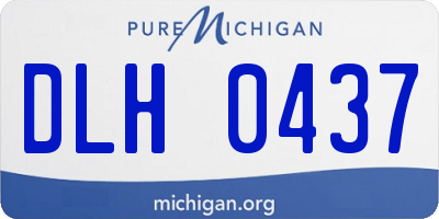 MI license plate DLH0437