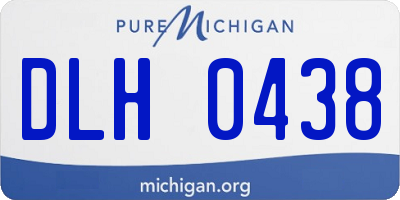 MI license plate DLH0438