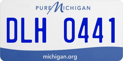 MI license plate DLH0441