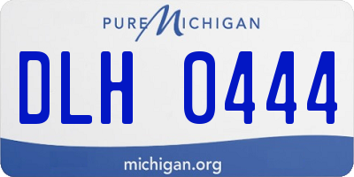 MI license plate DLH0444