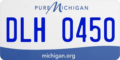 MI license plate DLH0450