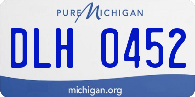 MI license plate DLH0452