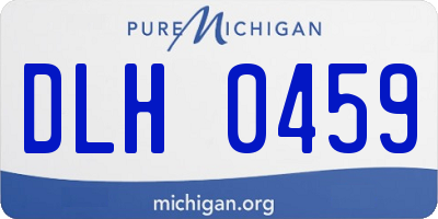 MI license plate DLH0459