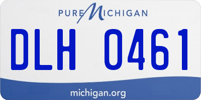 MI license plate DLH0461