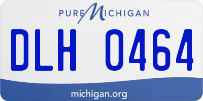 MI license plate DLH0464