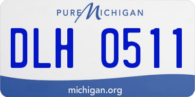 MI license plate DLH0511