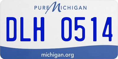 MI license plate DLH0514